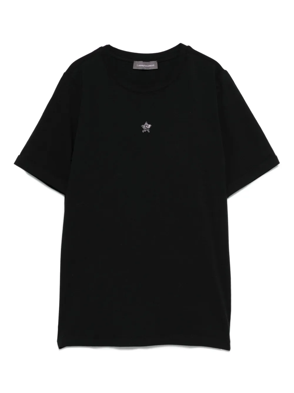 

Декорированная футболка Lorena Antoniazzi, черный