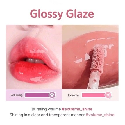 Chewy Lip Glaze Блестящий блеск для губ Korean Beauty Gz01 Peach Blossom 3.5 Black Rouge — фото 3