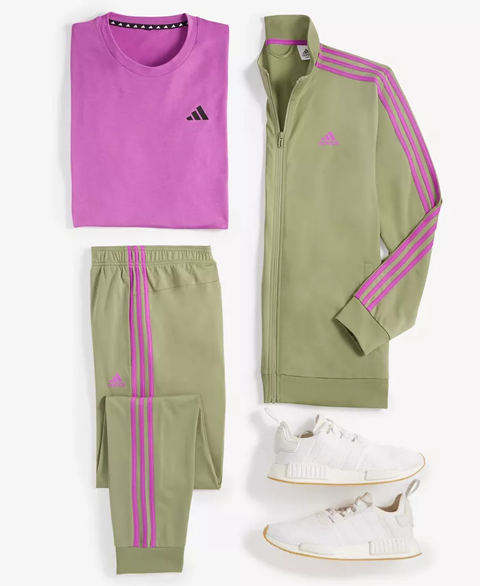 Мужская трикотажная куртка, брюки и футболка Feel Ready Train adidas, черный — фото 3