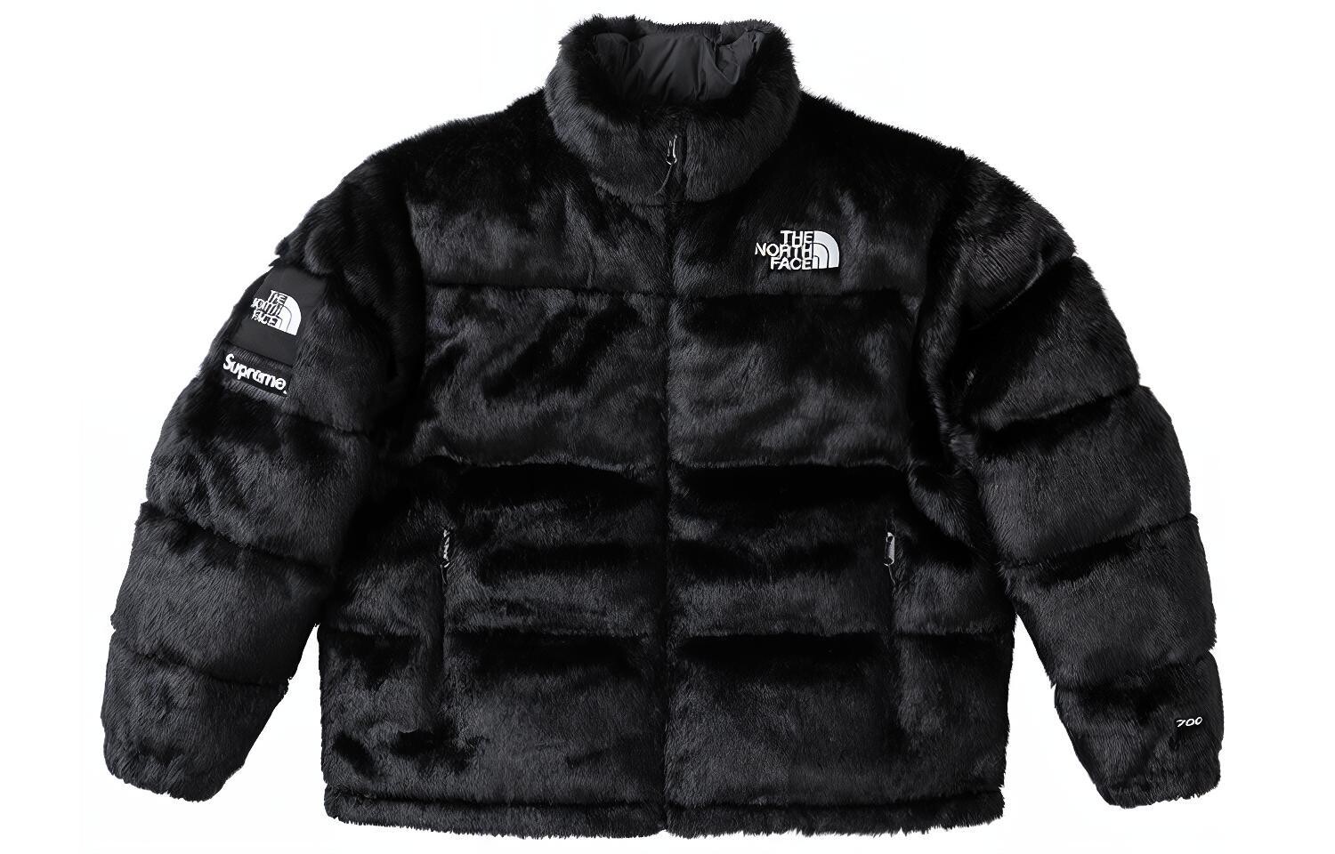 

Куртка Supreme The North Face из искусственного меха, черный