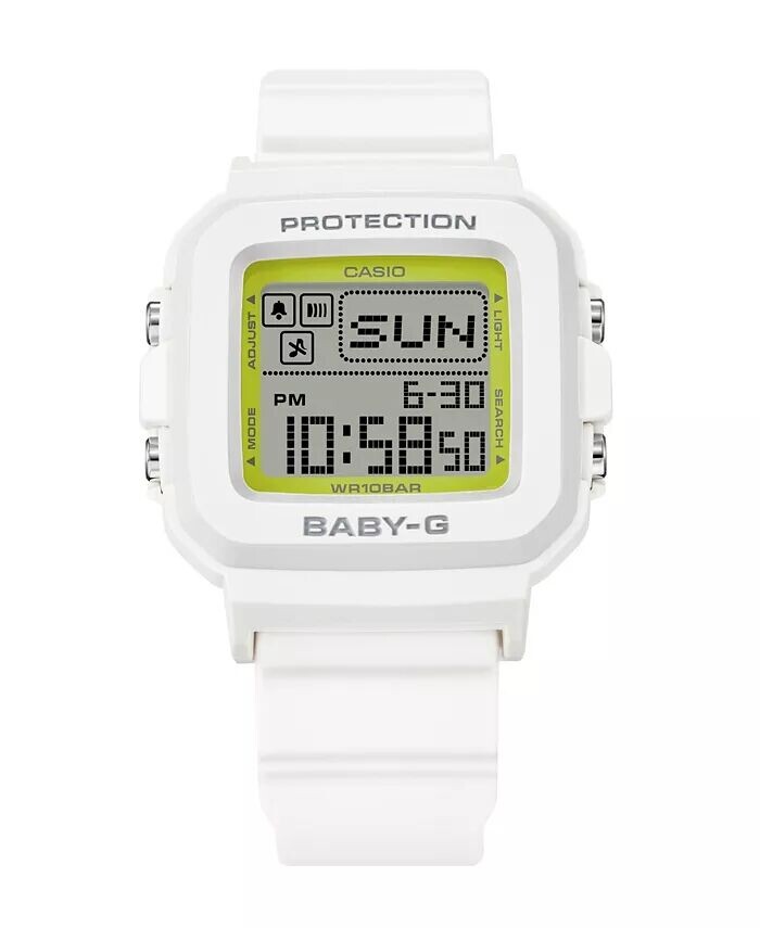

Женские цифровые часы G-Shock из белой смолы, 39 мм BGD10K-7