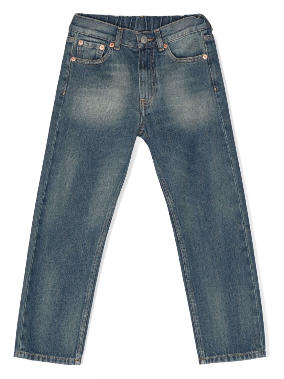 

MM6 Maison Margiela Kids прямые джинсы, синий