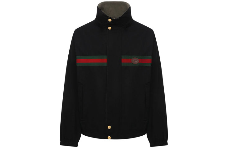 Реверсивная куртка на молнии GUCCI, черный — фото 3