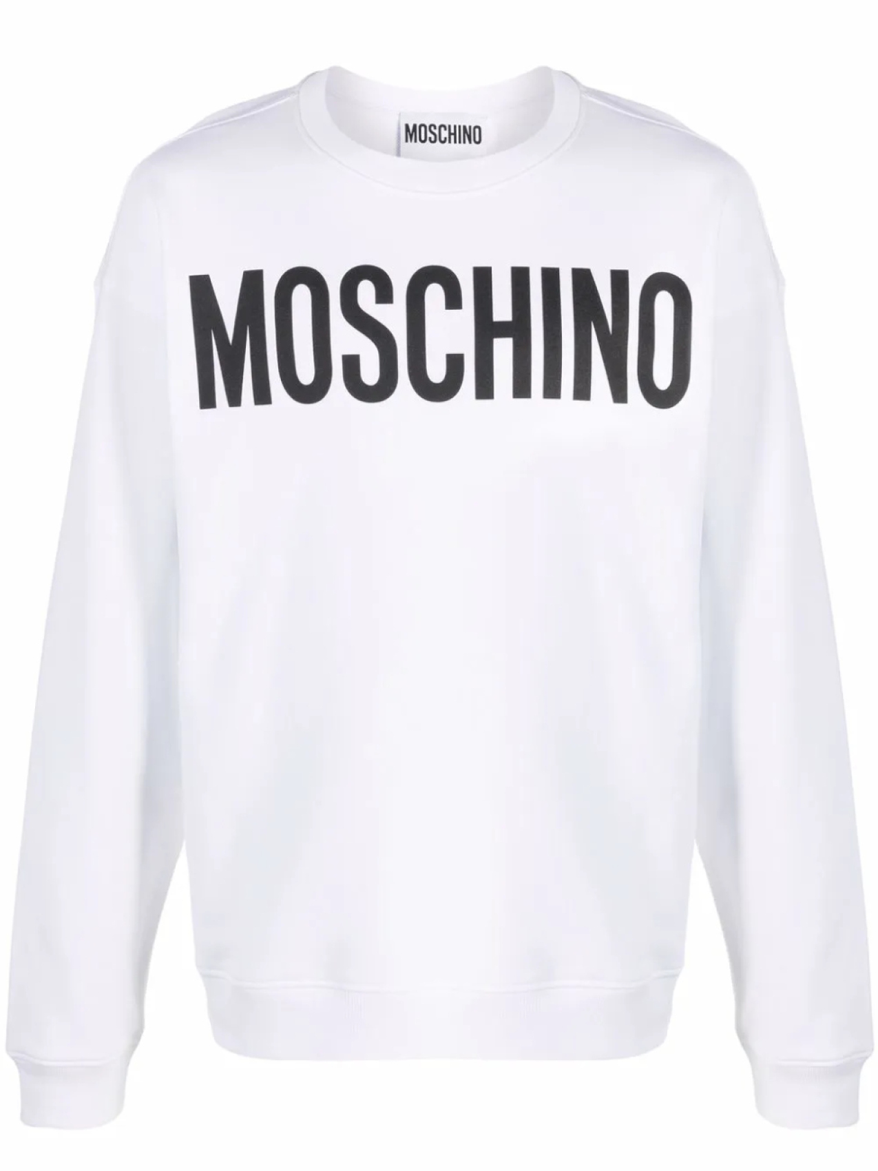 

Moschino толстовка с логотипом, белый