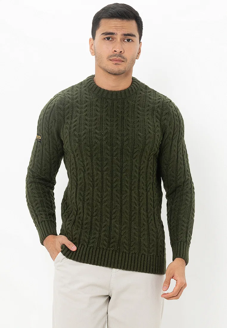 Свитер мужской, винтажный, Jacob Crew Superdry, хаки