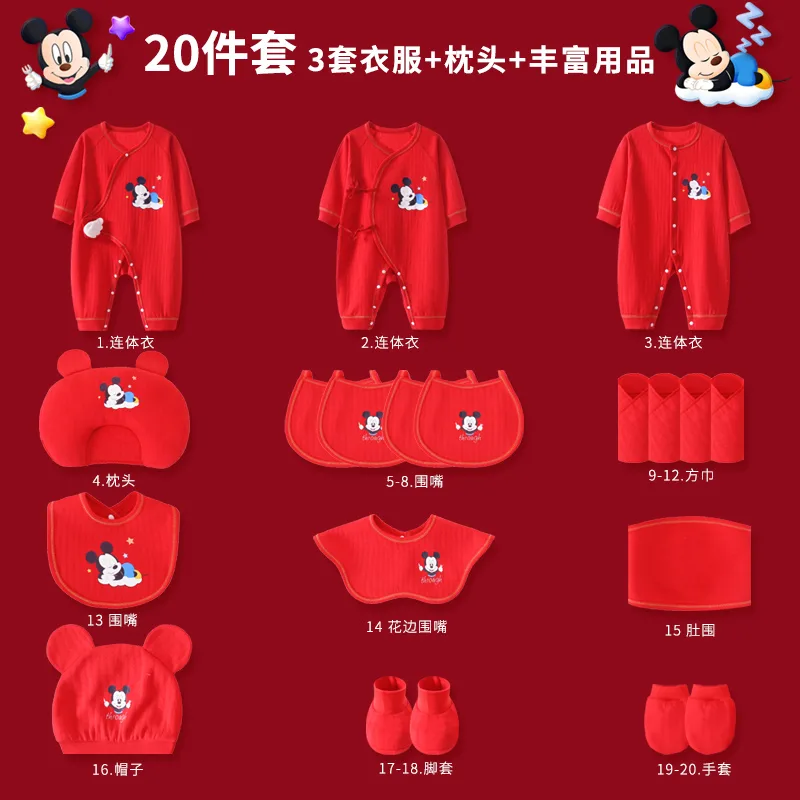Подарочный набор для малыша Disney, Password Suitcase 2-Piece Set All-Season Red — фото 4