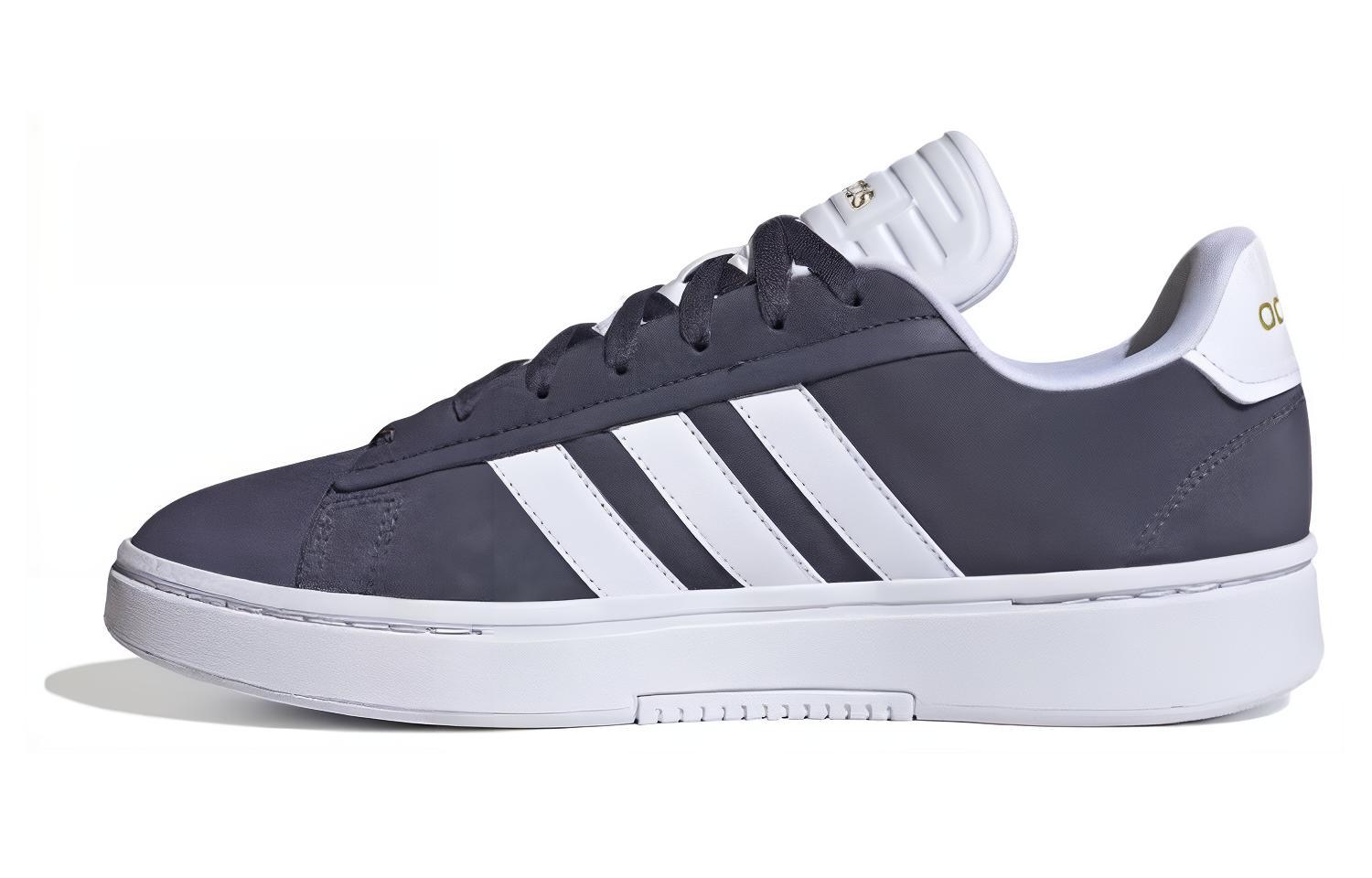 

Adidas Кроссовки для скейтбординга GRAND COURT ALPHA с противоскользящим износостойким низким верхом, мужские, черно-белые