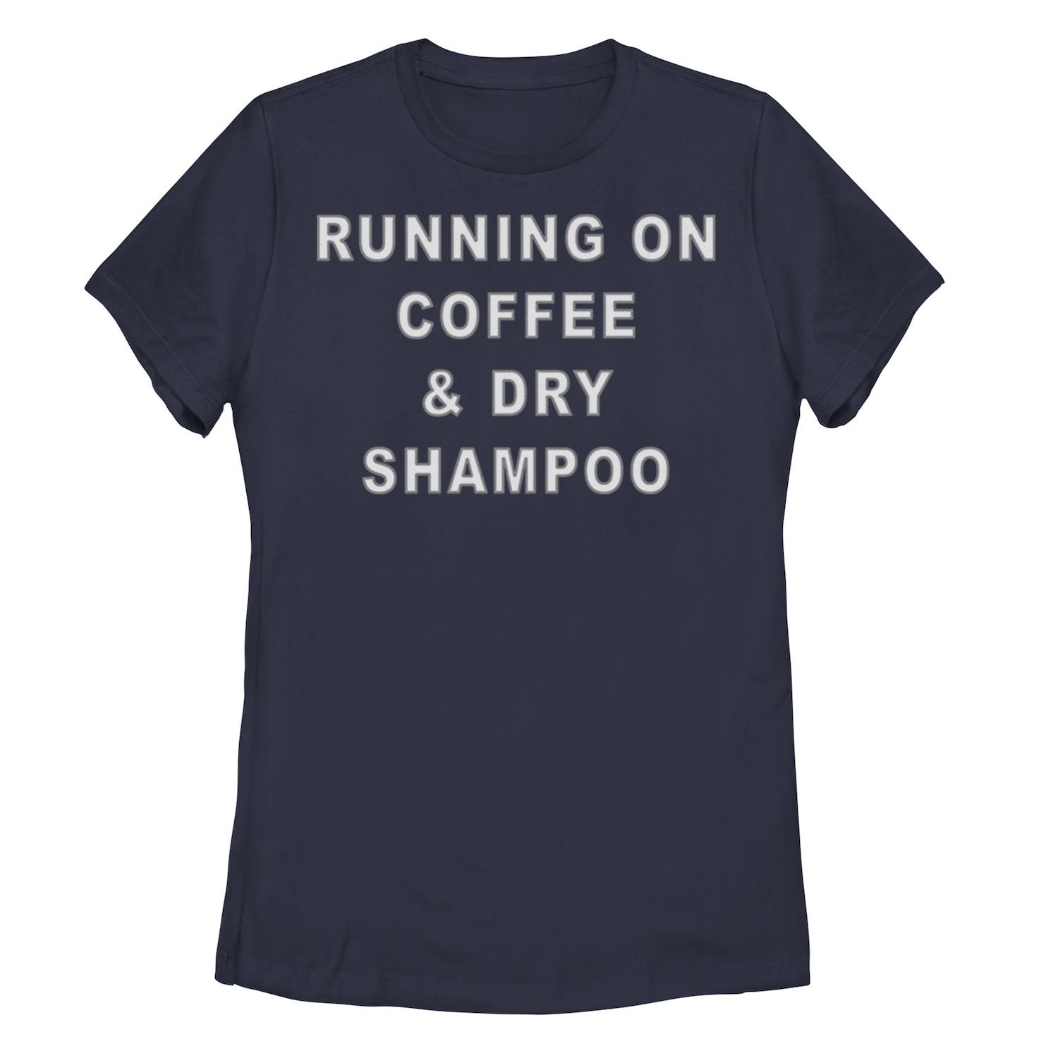 

Футболка с рисунком для юниоров «Running On Coffee & Dry Shampoo»