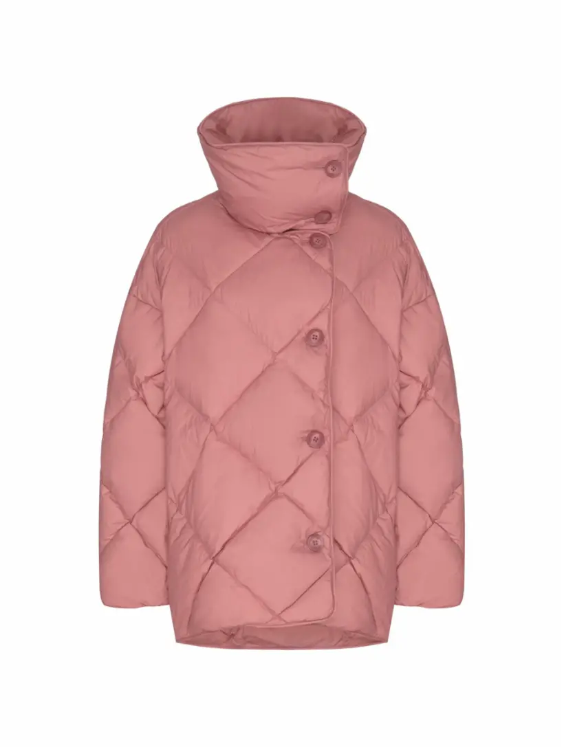 

Стеганый пуховик Ienki Ienki, розовый