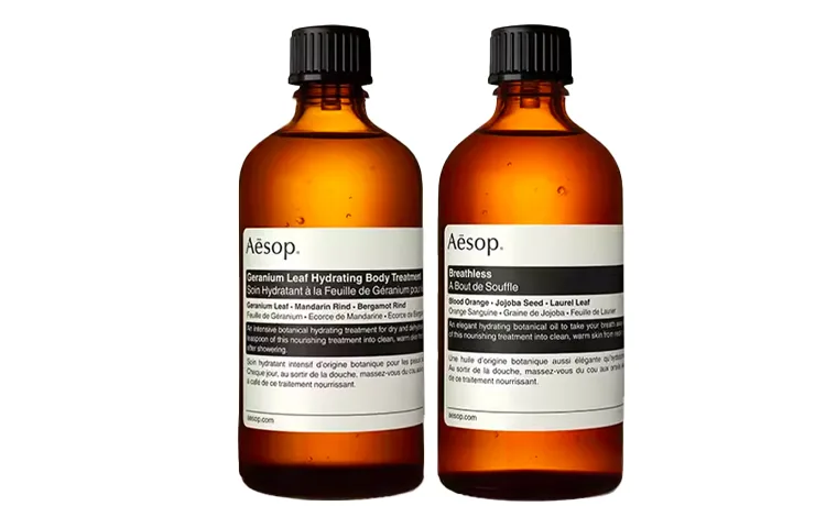 Эфирные масла, сыворотки и уходовые масла для тела унисекс AESOP, Geranium Body Oil 100mL + Hold Your Breath 100mL