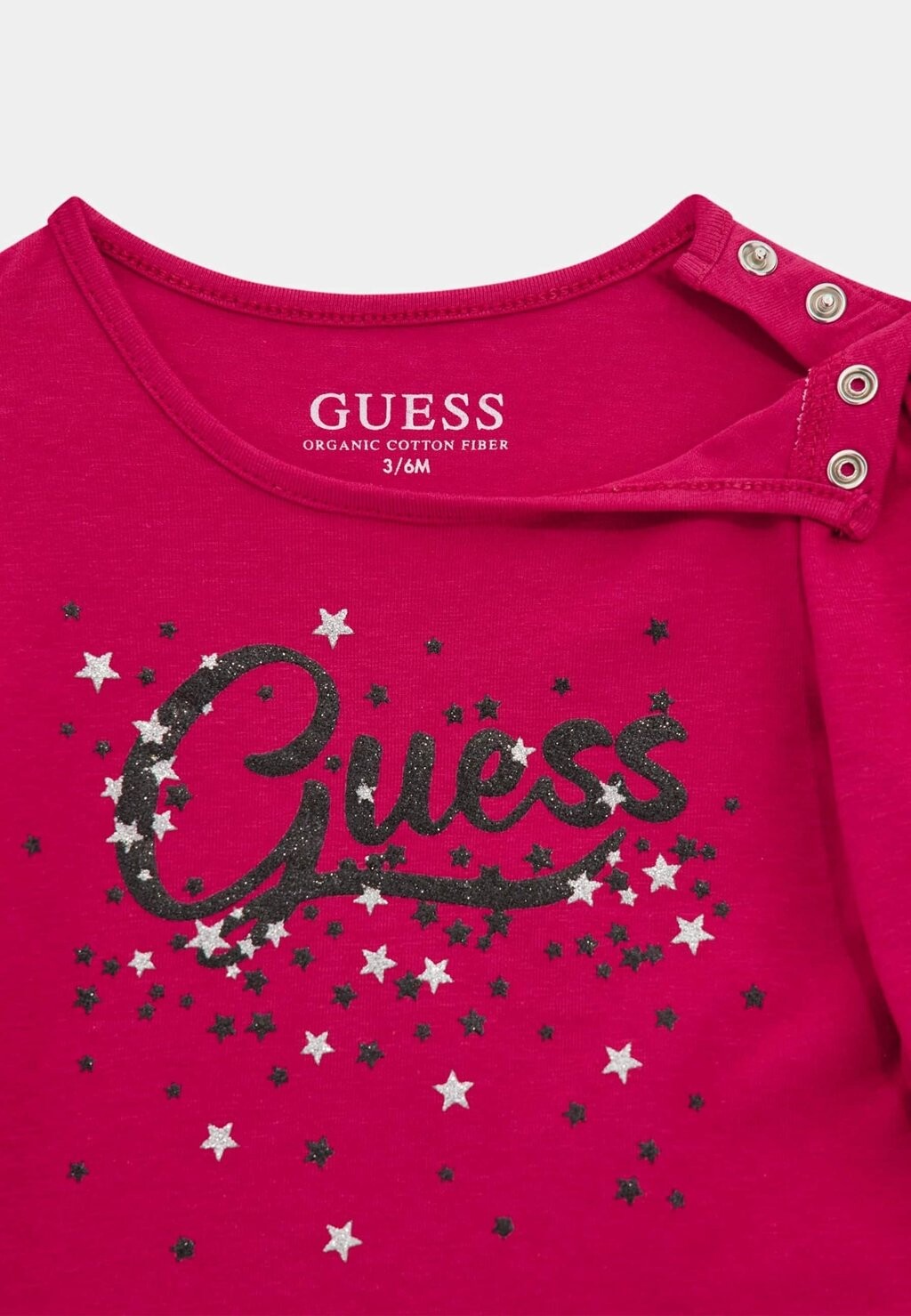 

Топ с длинными рукавами GLITTER Guess, розовый
