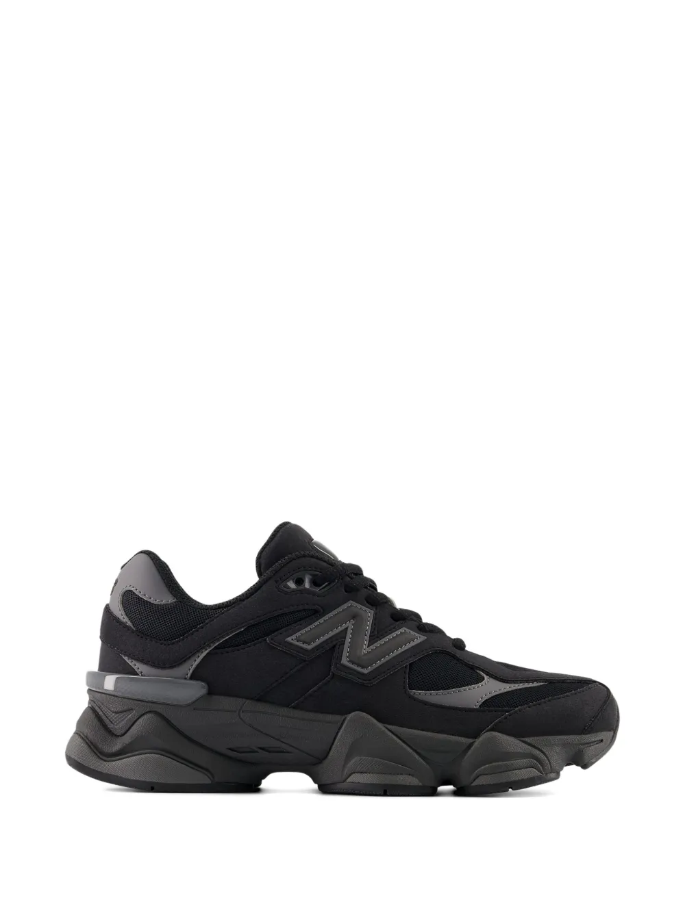 Кроссовки 9060 с кружевными вставками и перемычками New Balance Kids, черный — фото 2