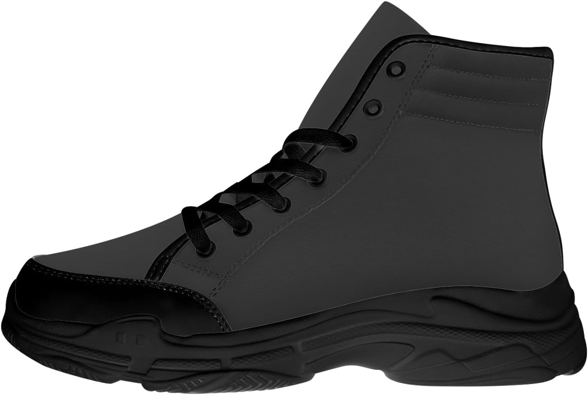 

Кеды однотонные для мужчин и женщин, высокие на шнуровке, холщовые, высокие для нее Quorax, серый