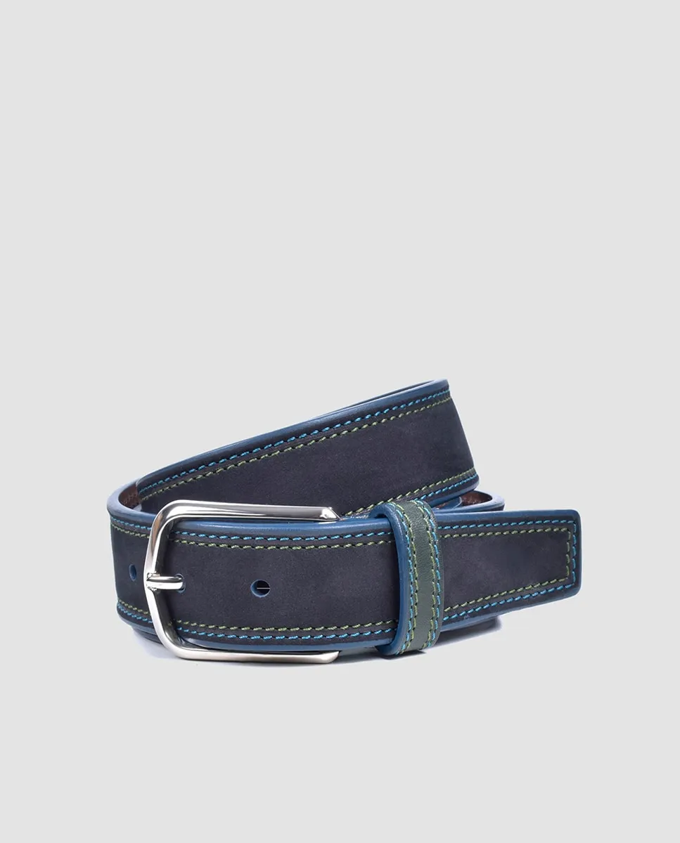 

Мужской ремень Олимпо Olimpo, синий