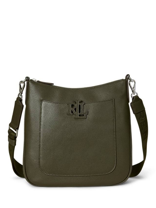 

Кожаная сумка-кроссбоди Lauren Cameryn Ralph Lauren, Dark Olive