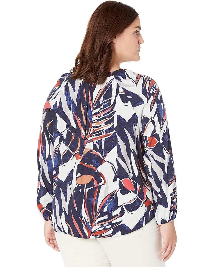 

Рубашка NIC+ZOE Plus Size Seaside Shade Shirt, цвет Indigo Multi