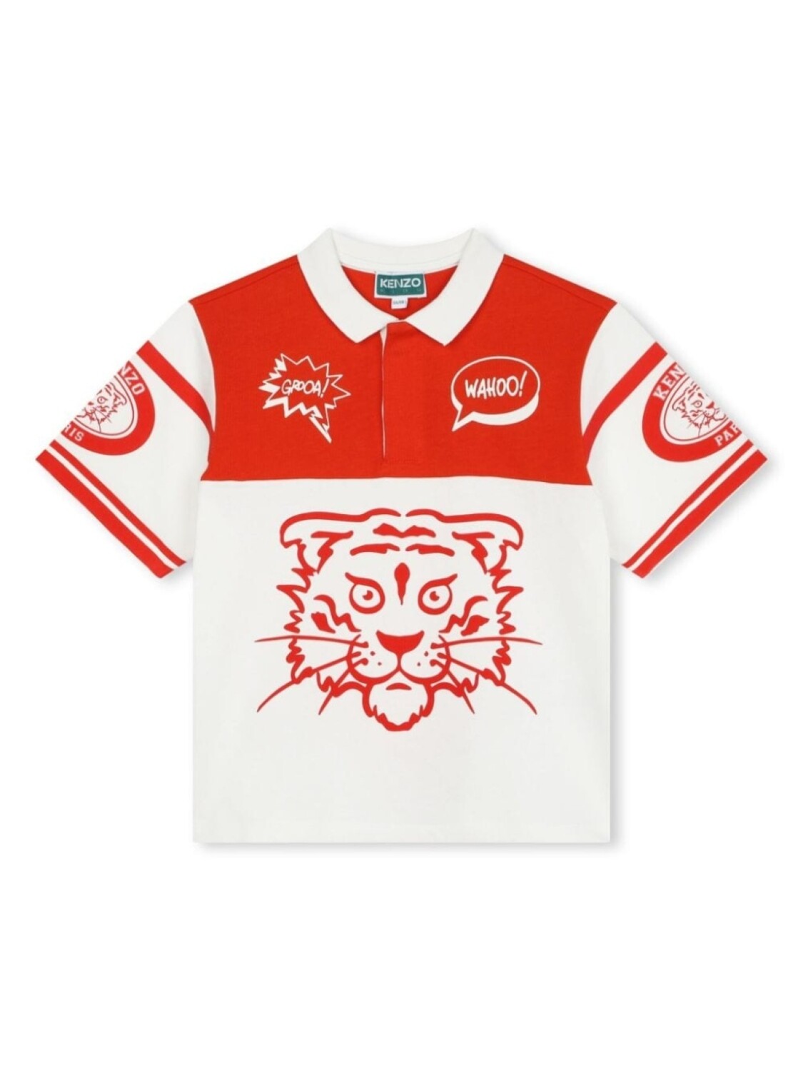 

Kenzo Kids рубашка поло с логотипом, белый