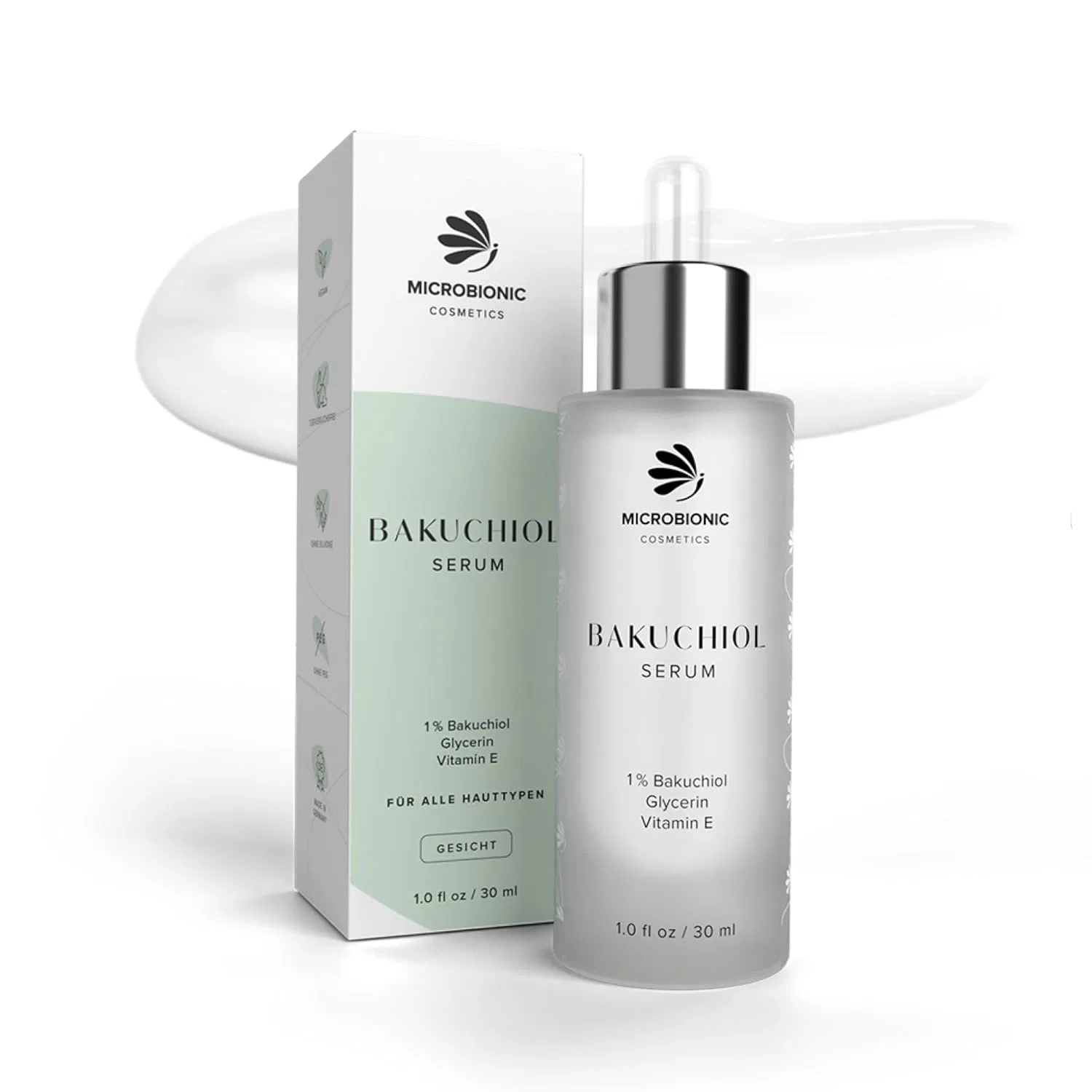 Сыворотка Microbionic — Для лица «Bakuchiol Serum» от с бакучиолом, гиалуроновой кислотой и глицерином, % — фото 2