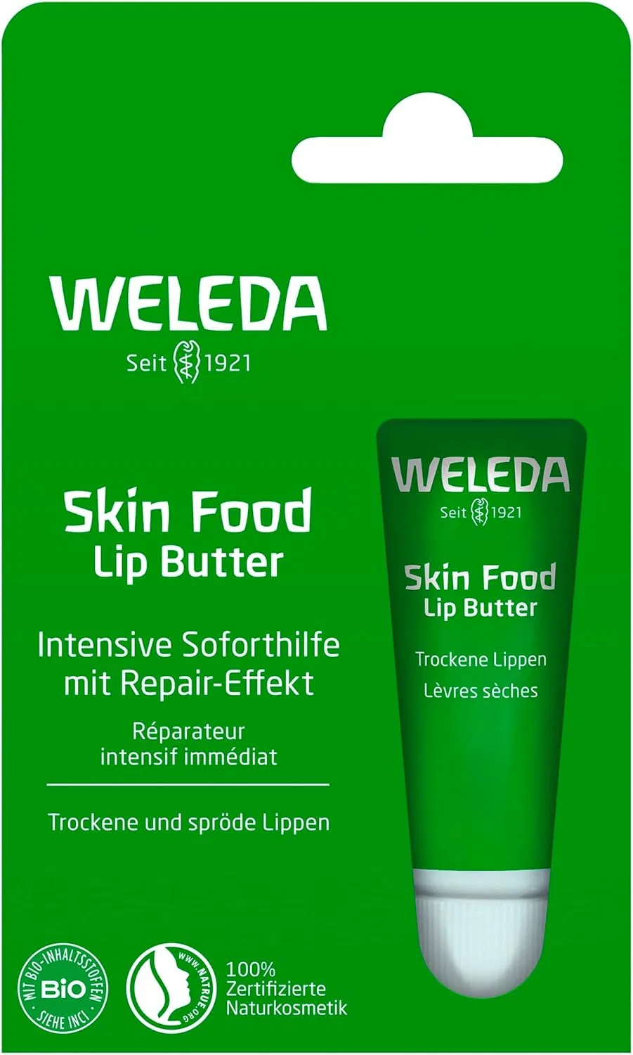 Органический бальзам для губ WELEDA Skin Food Lip Butter, 8 мл Weleda, Transparent