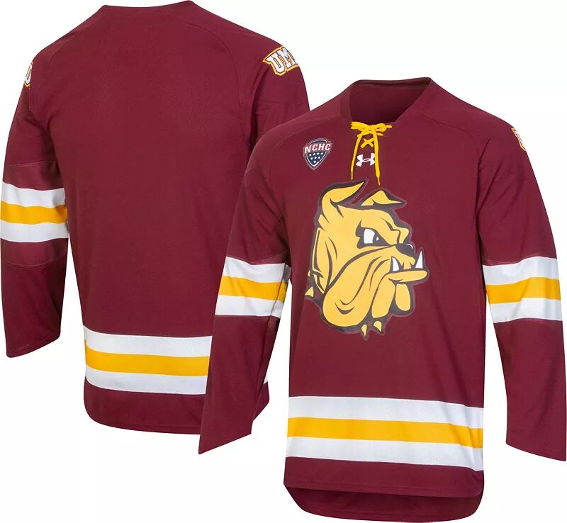 

Мужская хоккейная майка Under Armour Minnesota-Duluth Bulldogs бордового цвета