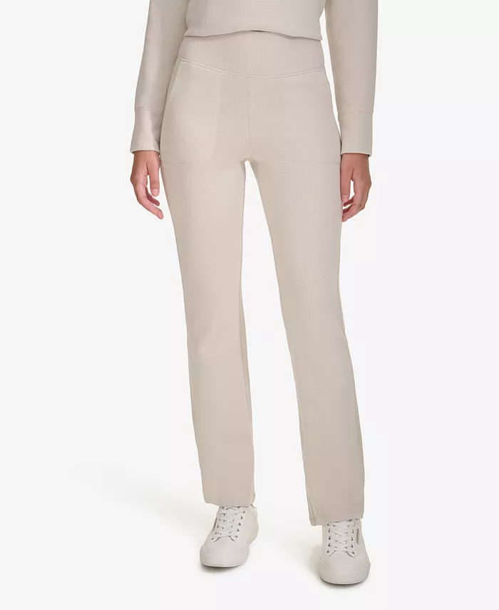 

Женские брюки с расклешенными штанинами и высокой талией Calvin Klein, белый