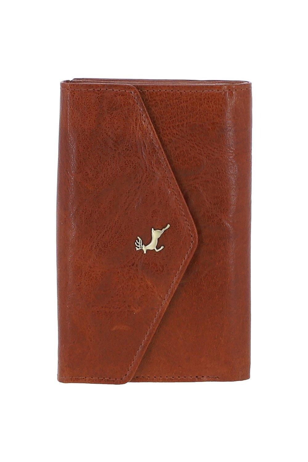 

Винтажный кошелек The Safe на 12 карточек из натуральной кожи Ashwood Leather, коричневый
