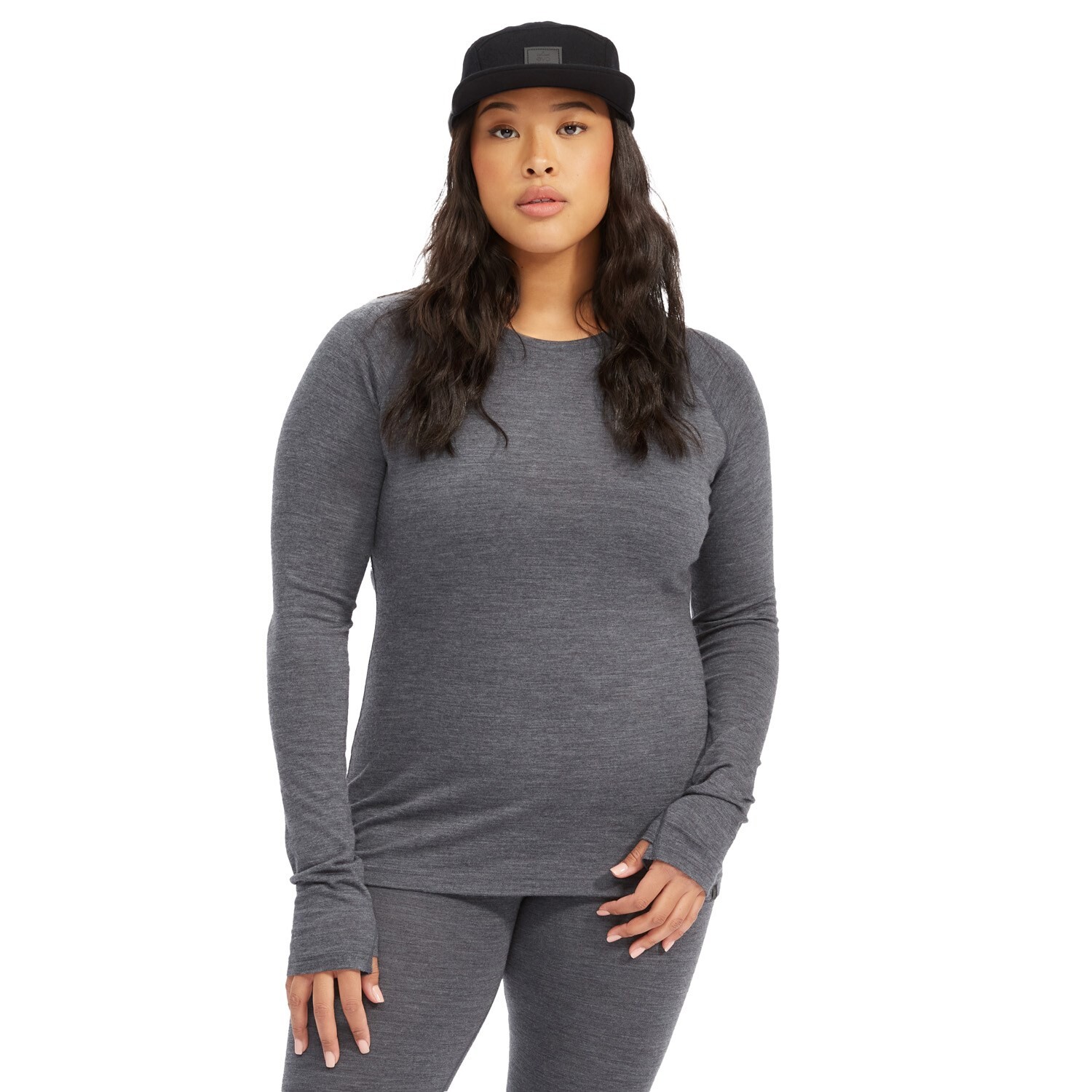 

Топ evo Ridgetop Merino Wool Midweight Crew, цвет Charcoal Heather