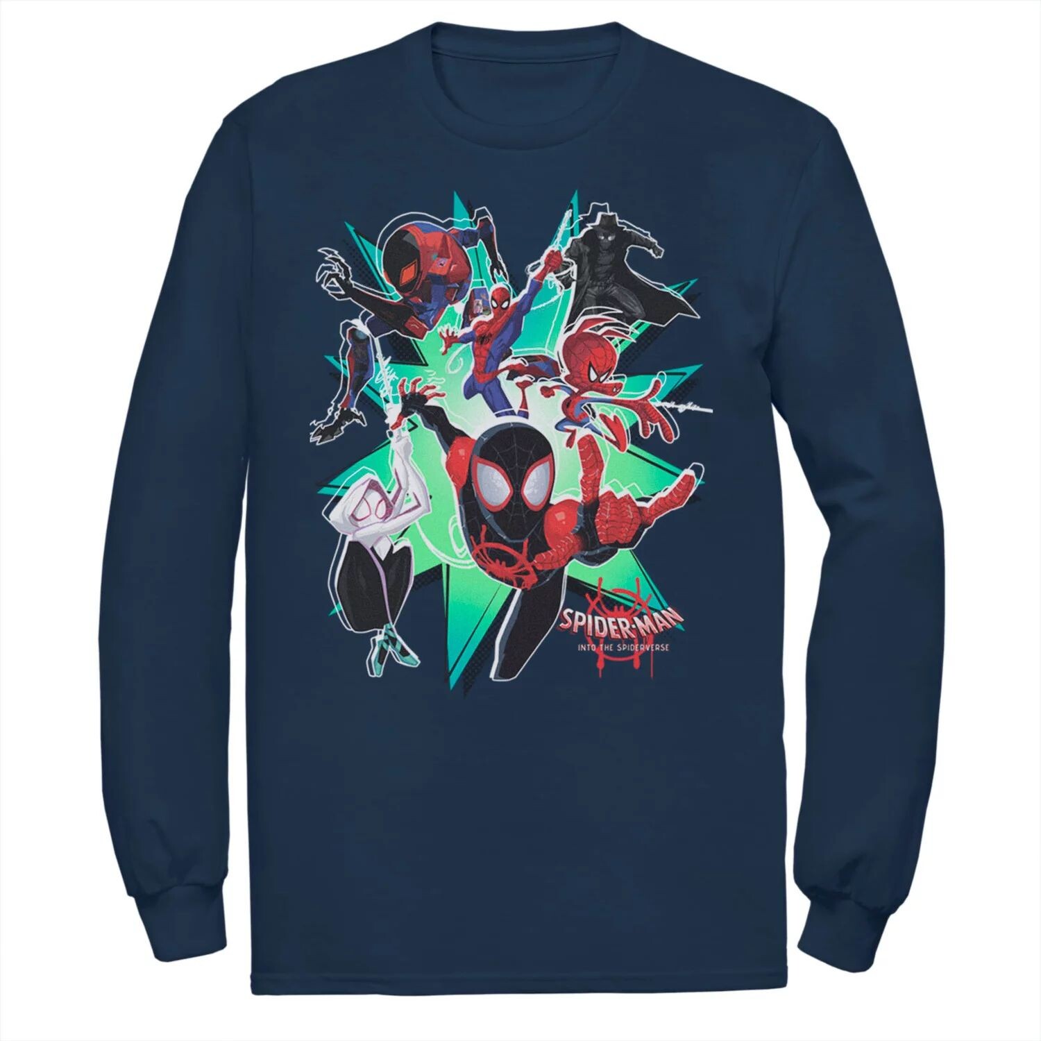 

Мужская футболка Marvel Spider-Man Spiderverse Action Group Licensed Character