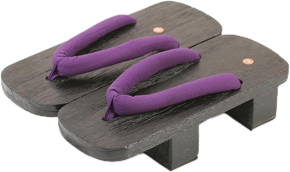 

Японские деревянные кломпы, традиционные тапочки, шлепанцы для сцены, японские деревянные туфли с двумя зубцами, противоскользящие и износостойкие сандалии на высоком каблуке (Размер: EU 40, Цвет: белый) Bydzkj