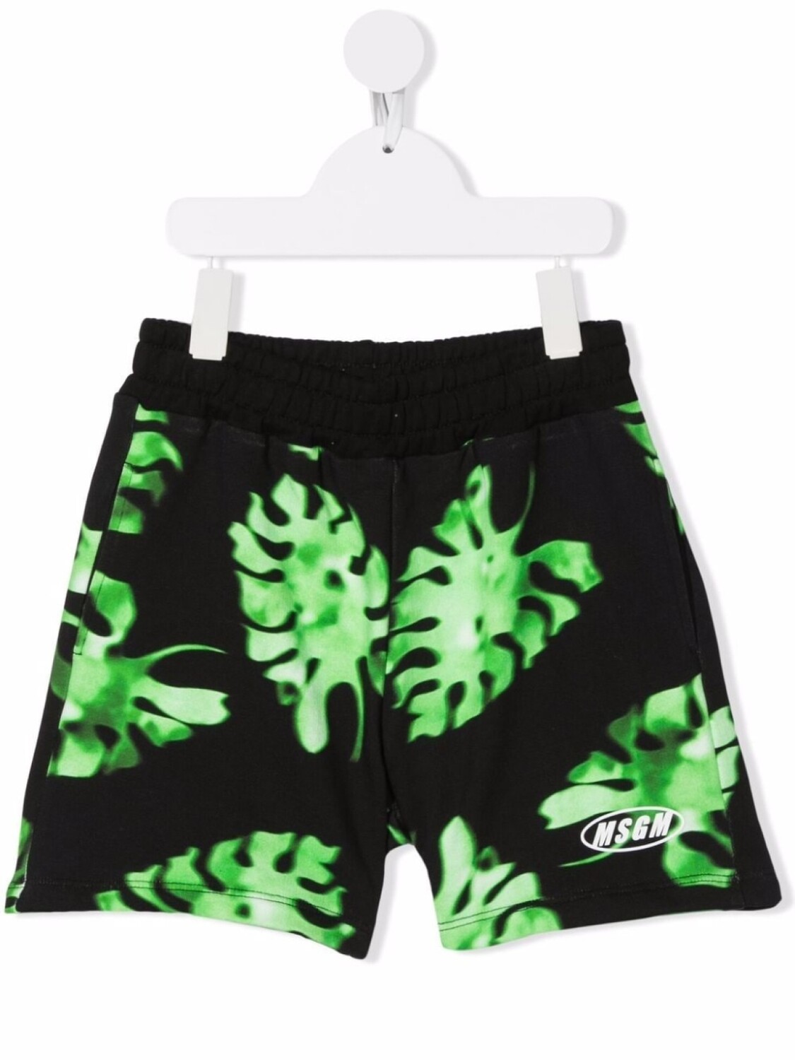 

MSGM Kids шорты с принтом, черный