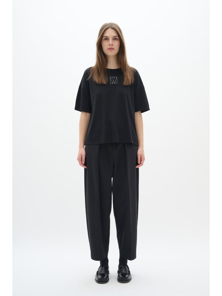 

Футболка LuxIW свободного кроя черного цвета InWear, Черный, Футболка LuxIW свободного кроя черного цвета InWear