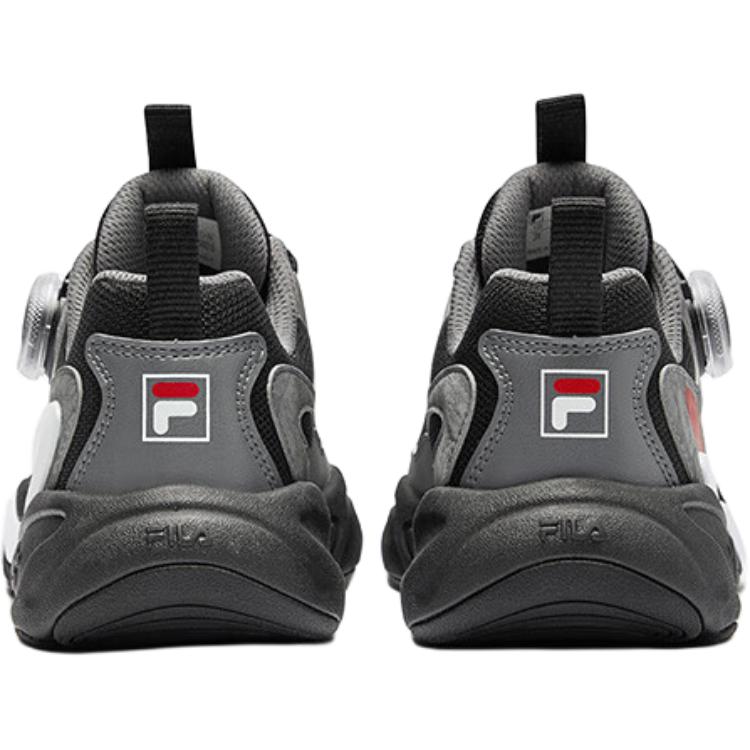 Детские кроссовки BOA Anti Kick Cushioning Low Top, черные, серые FILA KIDS, черный — фото 4