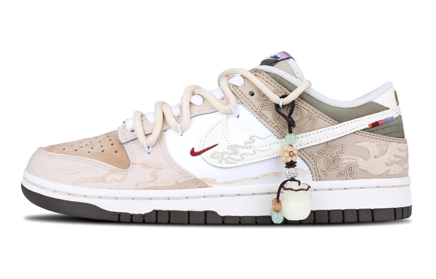 Nike Кроссовки для скейтбординга Dunk Pegasus Pack Abrasion Resistant низкие мужские бежево-коричневые