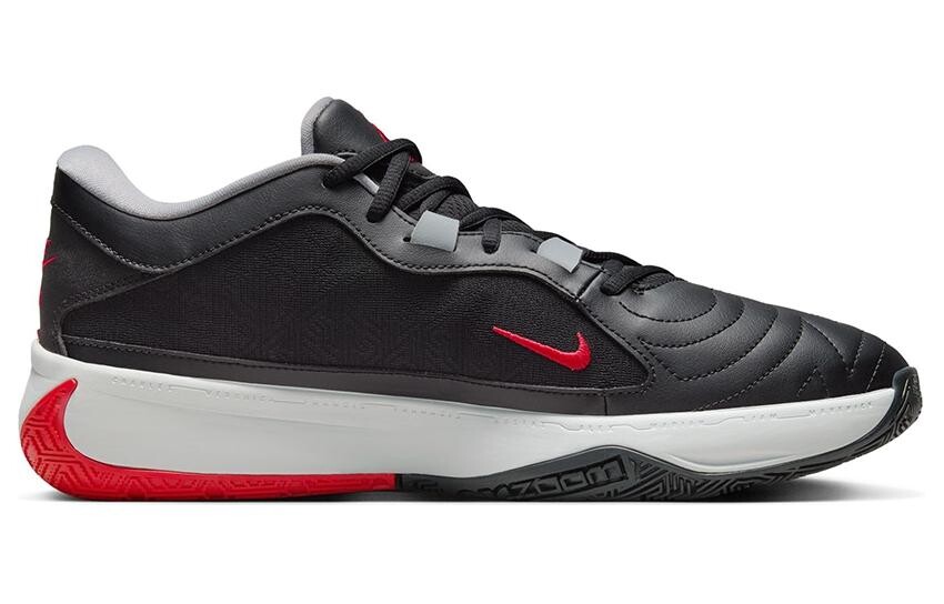 Мужские баскетбольные кроссовки Nike Freak 5, Черно-красные — фото 2
