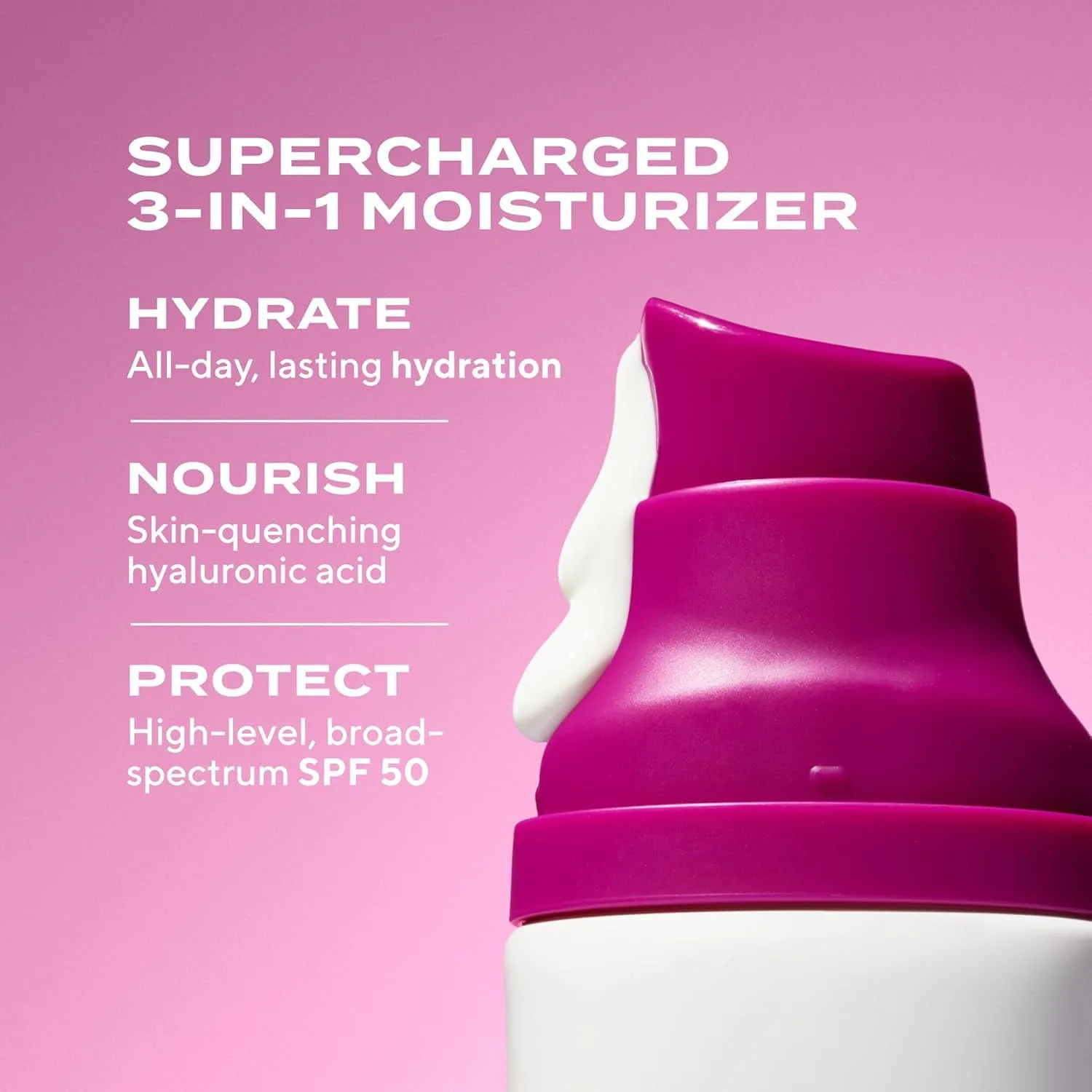 Увлажняющий крем Murad Superactive SPF 50 - увлажняющий солнцезащитный крем для лица с эффектом сияния, обогащенный гиалуроновой кислотой для упругой и эластичной кожи - 1,7 жидких унций, white — фото 2