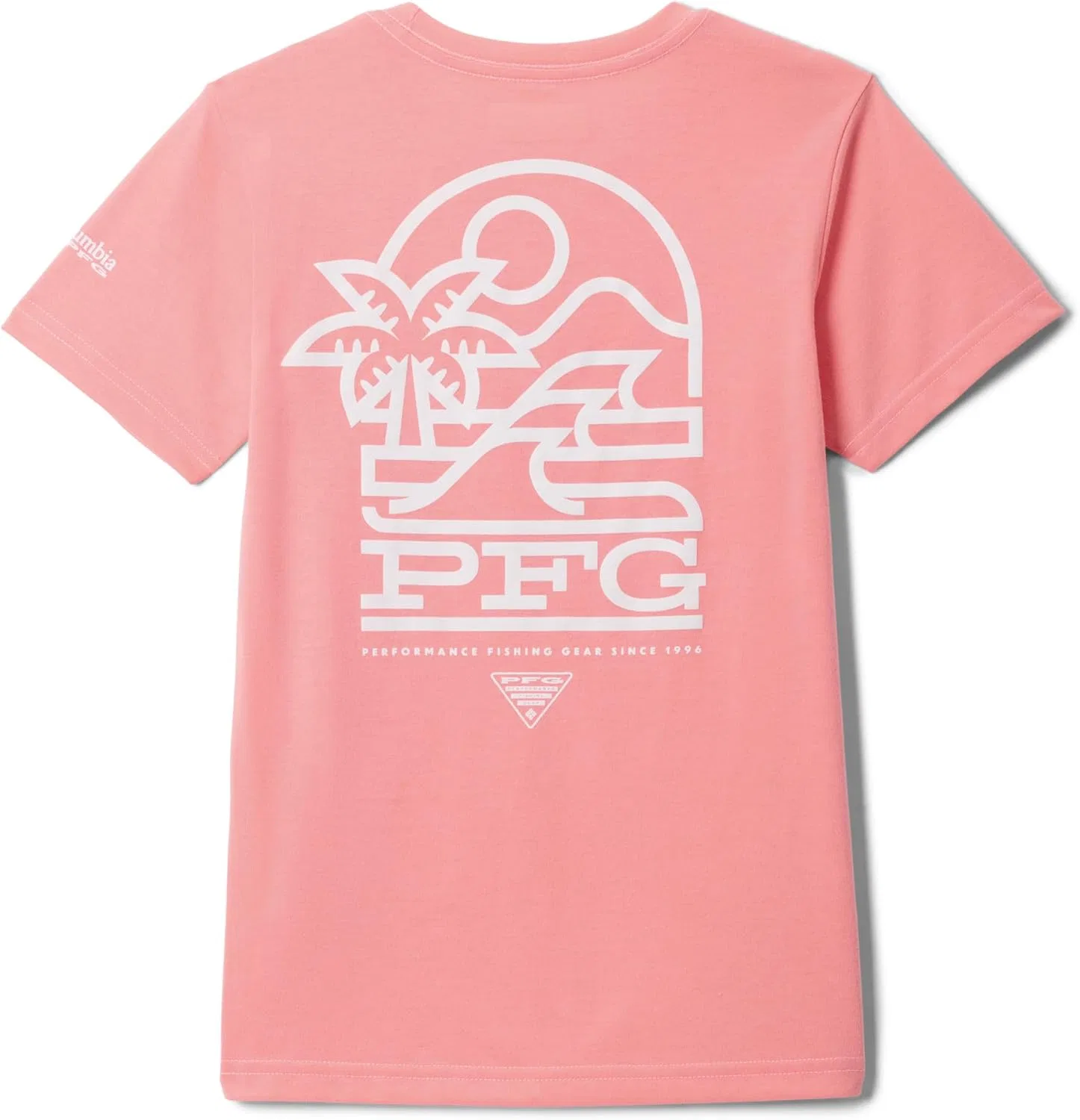 Футболка PFG Palm Waves, Columbia, Tiki Pink Graphic — фото 2