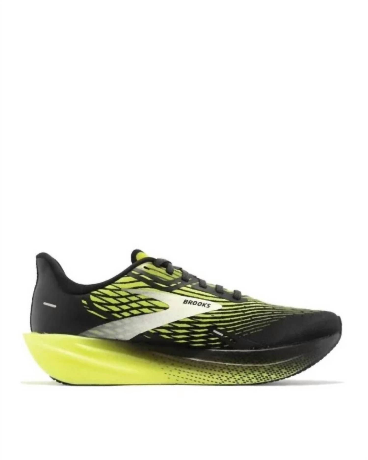 

Кроссовки мужские Hyperion Max для бега черного и желтого цветов BROOKS