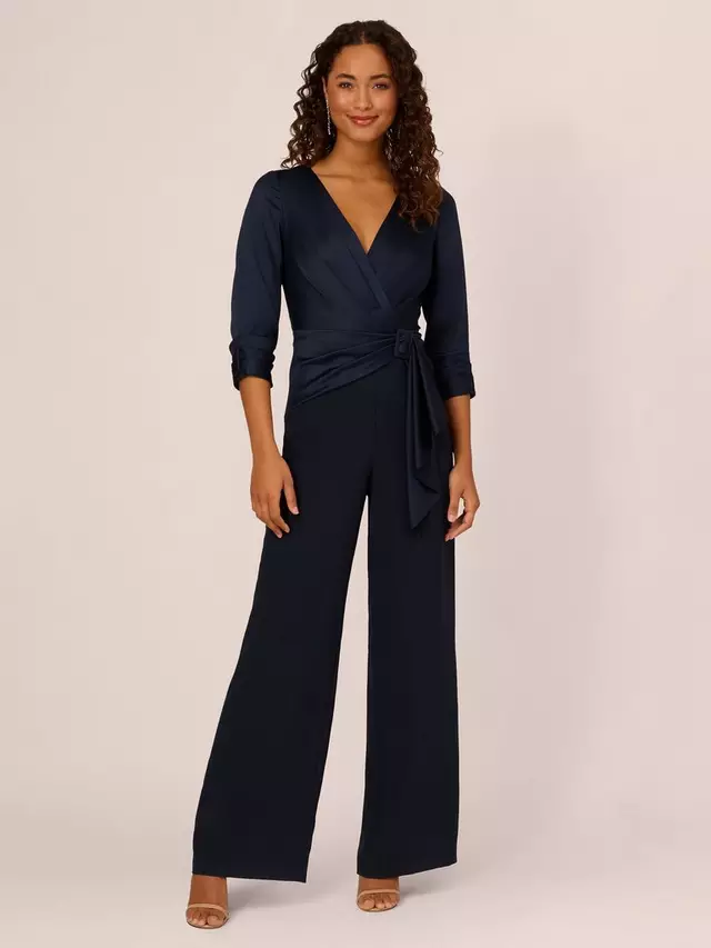 

Комбинезон Adrianna Papell Satin Crepe, цвет dark navy