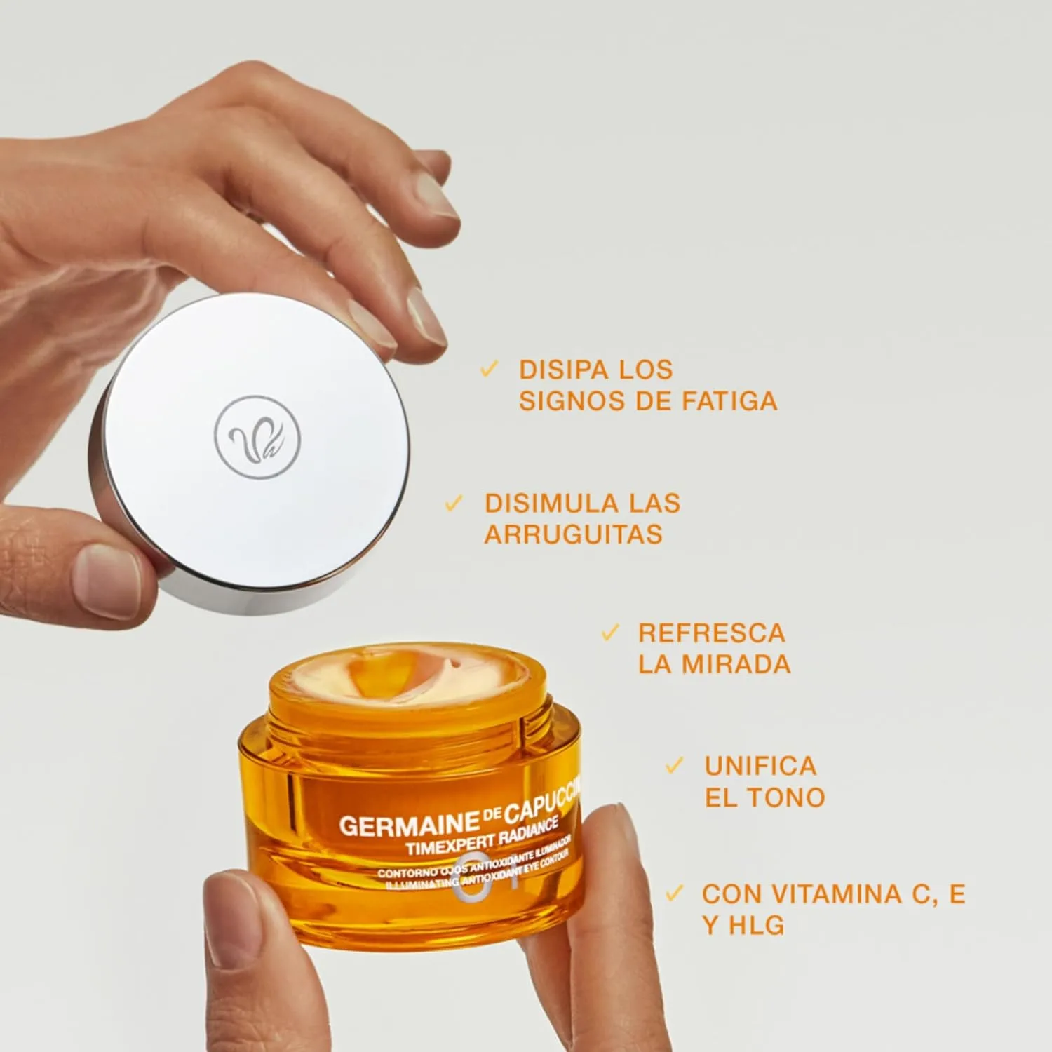 Germaine de Capuccini Timexpert Radiance C+ крем для контура глаз с антиоксидантами, витаминами C и E, защита от свободных радикалов, 15 мл — фото 4