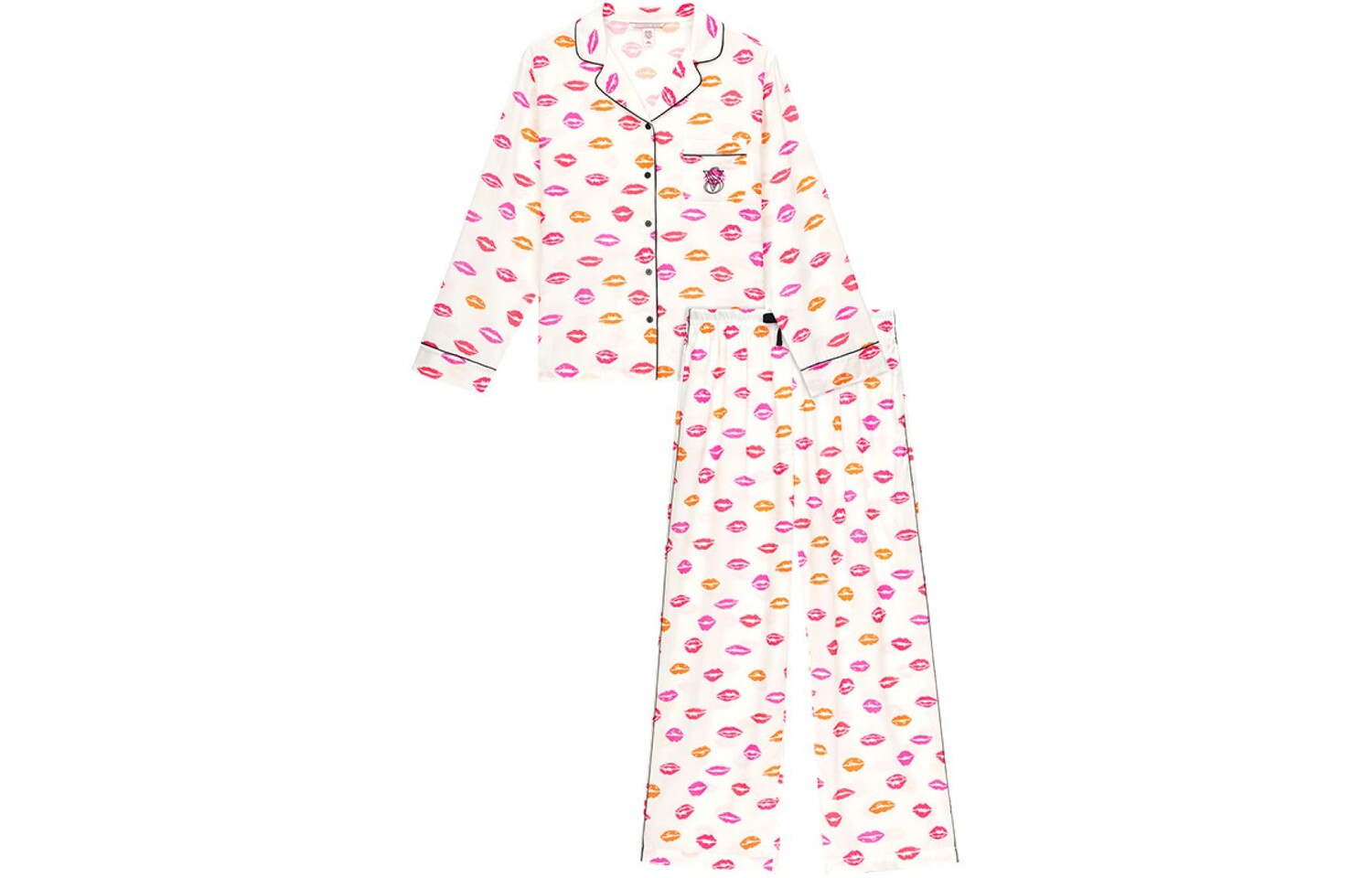 

Женский пижамный комплект Victoria's Secret, цвет Colorful kisses