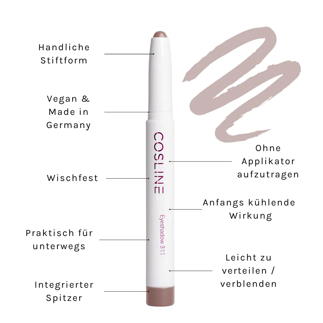 Карандаш для век «Eyeshadow Taupe 311» от COSLINE Cosline, Taupe — фото 3
