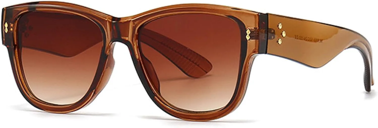 

Женские солнцезащитные очки в стиле панк с градиентным переходом, солнцезащитные очки UV400 для мужчин, солнцезащитные очки с заклепками DSVIGF, Black Dark Green