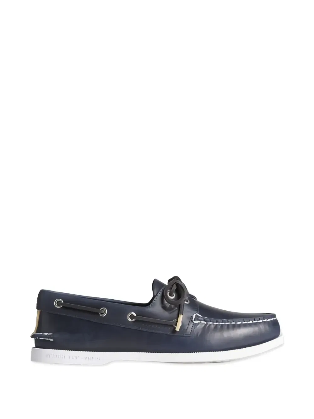 Кожаные лодочные туфли на шнуровке Sperry Top-Sider, синий