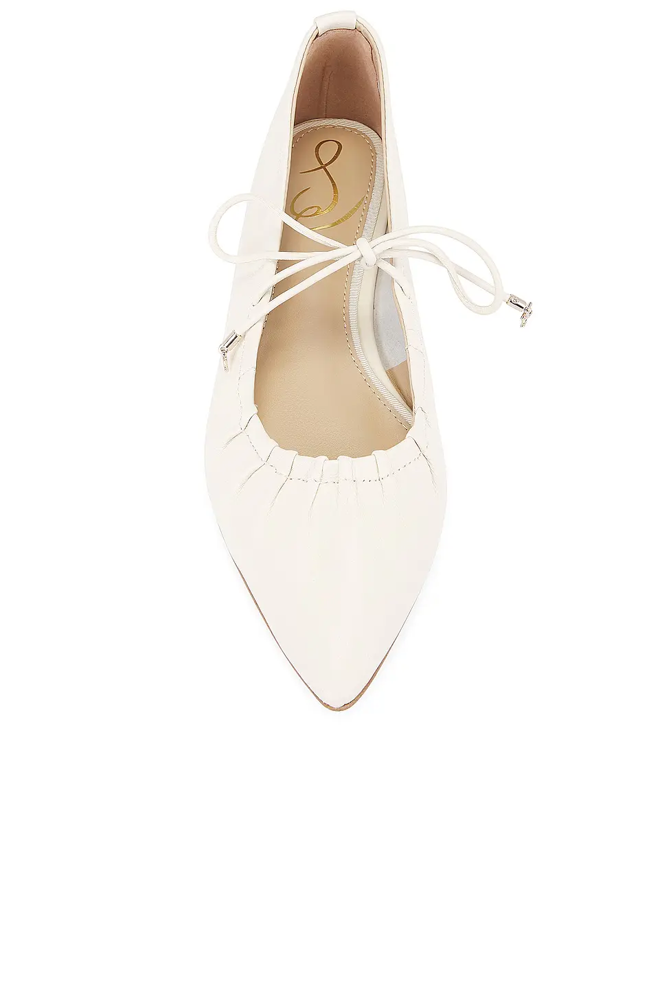 Sam Edelman Bri J1313L2100 Женские балетки из натуральной кожи цвета слоновой кости FZP034 (Слоновая кость, 7.5) — фото 4