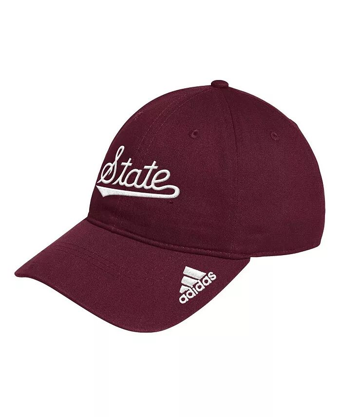 

Мужская темно-бордовая кепка с логотипом Mississippi State Bulldogs Locker Room Slouch Adjustable Hat adidas