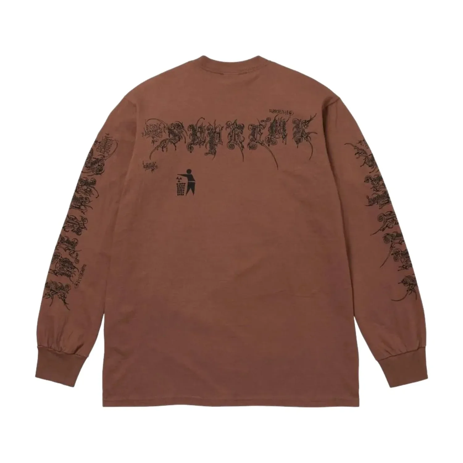 Футболка Supreme SS26 Wombat с длинными рукавами, коричневая — фото 2