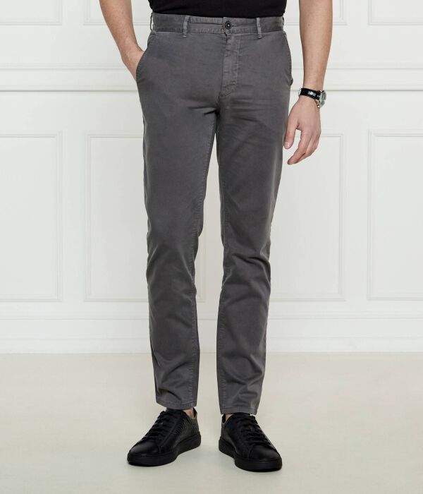 

Брюки-чиносы Boss Orange Slim Fit, серый