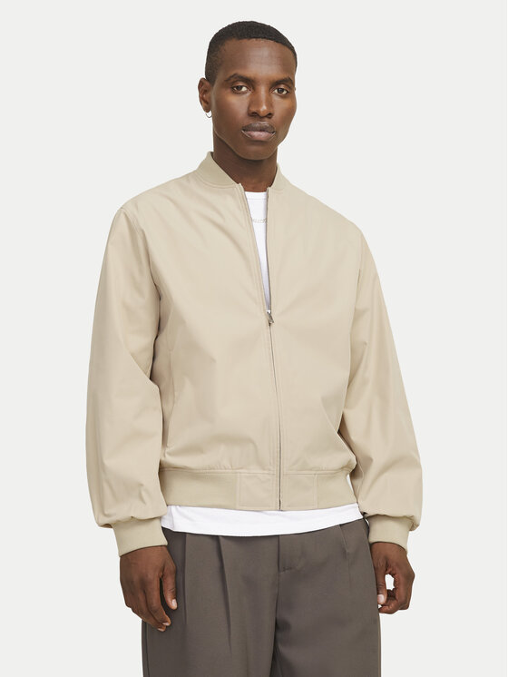 

Куртка-Бомбер стандартный крой Jack&Jones, бежевый