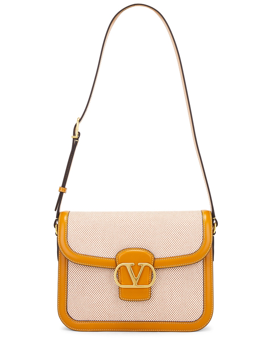 

9TO5 Сумка через плечо Valentino Garavani, цвет Naturale, Tobacco, & Golden Cuir