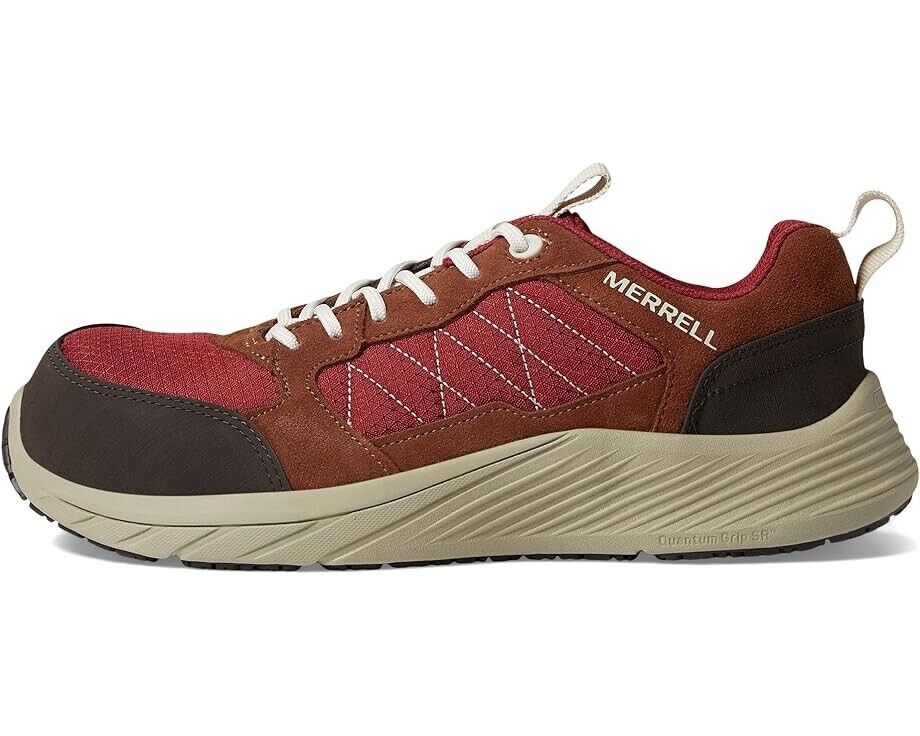 Merrell Work Alpine Sneakers CF женские 11 Tortoise Suede низкие кроссовки KHD793, красный — фото 2